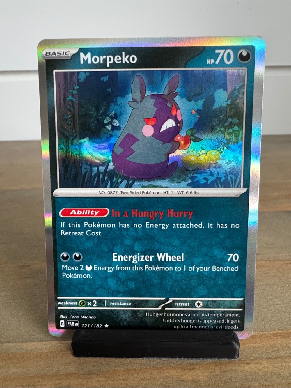 Pokémon | Paradox Rift #121/182 (Holo): Morpeko (2023) - Trading Card